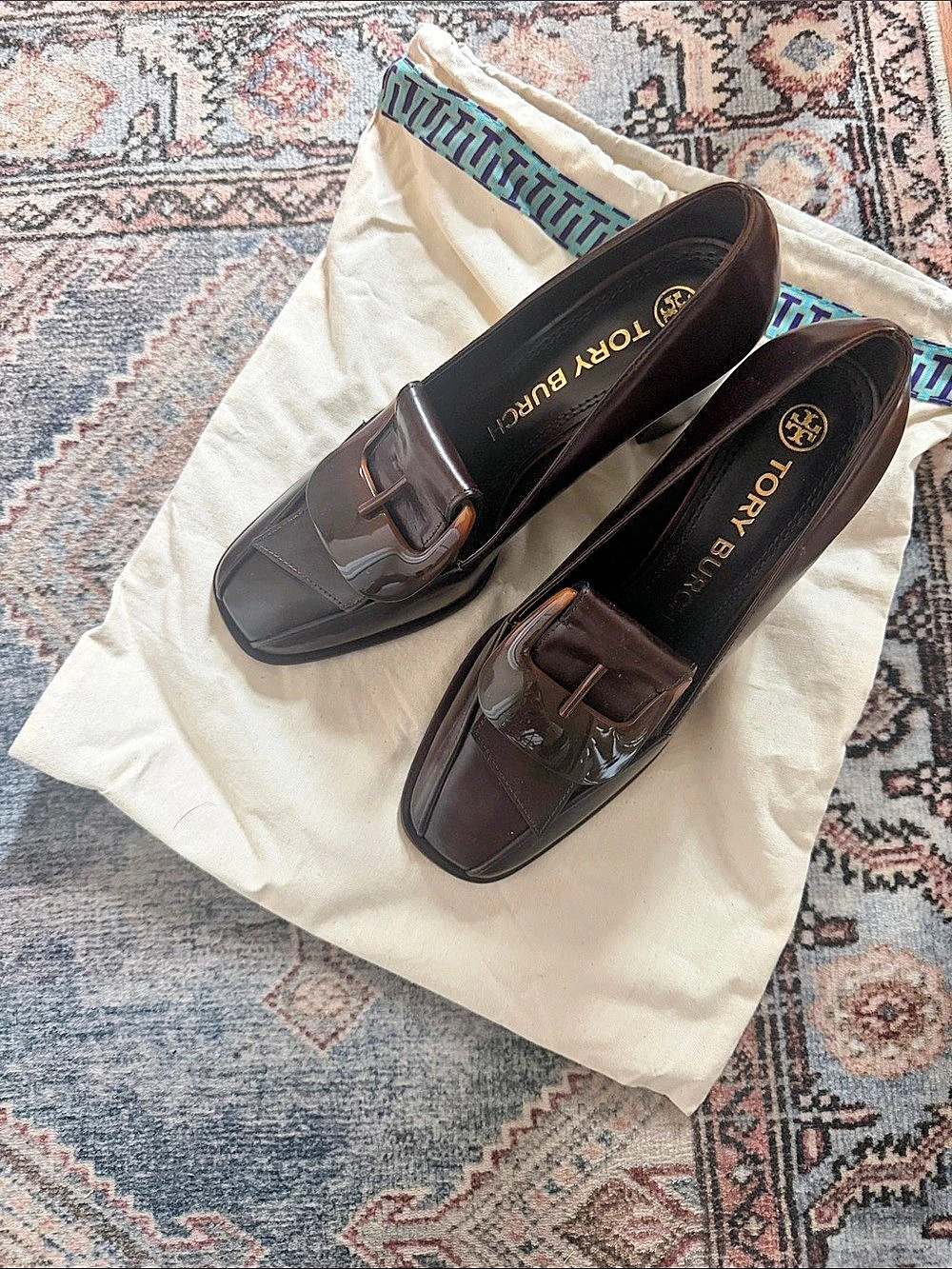 Tory Burch Loafer Pump Heels in Brown